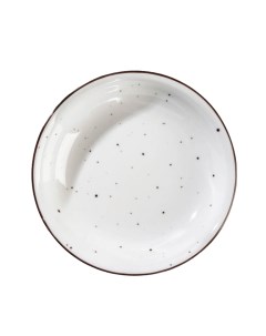 Тарелка глубокая DOTS white 500 мл d 20 см Porvasal