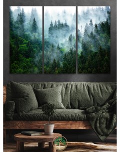 Картина Лес большая модульная на холсте 150х100 см Topposters