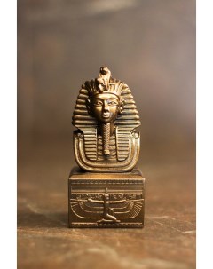 Статуэтка интерьерная 14 см Гипс бронзовая Маска Фараона Sntart