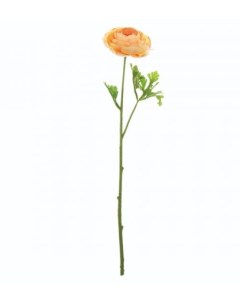 Искусственный цветок Ранункулюс оранжевый 55 см Riverdale