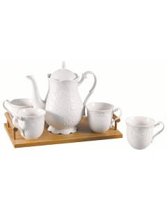 Набор чайный Фиона 5 предметов на подставке фарфор W00 Jewel