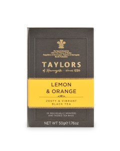 Чай черный с ароматом лимона и апельсина 20 2 5г Великобритания Taylors of harrogate