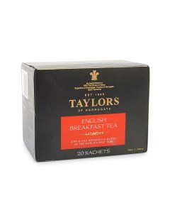 Чай черный Английский завтрак 20 2 5 г Taylors of harrogate