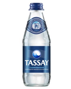 Вода питьевая природная газированная 0 25 л Tassay