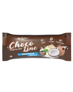 Протеиновый батончик в темном шоколаде Chocoline Кокосовый десерт 20 шт по 50 г Bootybar