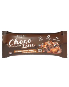 Протеиновый батончик Chocoline в темном шоколаде Арахис и карамель 20 шт по 50 г Bootybar