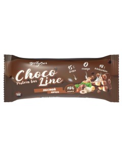 Протеиновый батончик Chocoline в темном шоколаде Лесной орех 20 шт по 50 г Bootybar