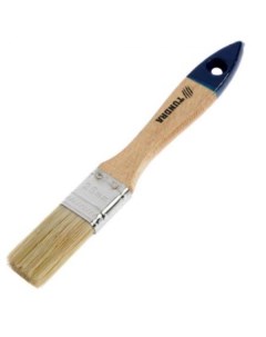 Кисть плоская натуральная щетина деревянная ручка 3 75 мм 881506 Tundra