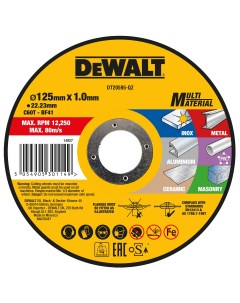 Отрезной диск DT20595 по мультиматериалу 125x1 мм Dewalt