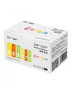Батарейки AA AAA ZMI Rainbow ZI5 ZI7 Color 12 12 шт Xiaomi