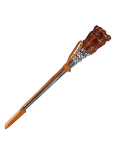 Колчан кожаный 6 шампуров с деревянной ручкой для люля кебаб 14 мм 55 см Shampurs