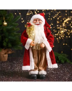 Новогодняя фигурка Дед Мороз в колпачке 7856764 19x13x47 см Зимнее волшебство