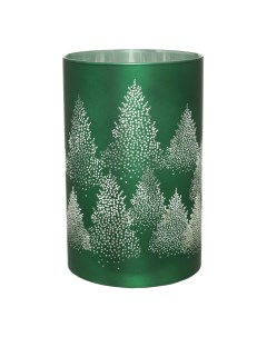 Светильник декоративный 14 см стекло пластик зелено серебристый Лес Woodland story Kuchenland