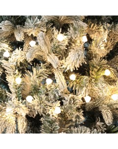 Гирлянда электрическая 2 м 20 ламп белая Кристаллы Christmas Kuchenland