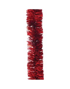 Мишура елочная Праздничная М1083 200 см красный Морозко