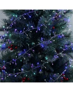 Гирлянда электрическая 5 м 300 ламп 8 режимов цветная Капли Christmas Kuchenland
