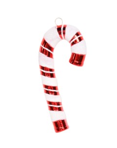 Елочная игрушка Леденец трость 1 шт белый красный Christmas deluxe