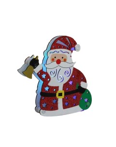 Елочная игрушка Дед мороз с колокольчиком и мешком 1 шт разноцветный Зимнее волшебство