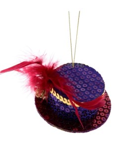 Подвесное украшение Шляпа фиолетовая Kaemingk