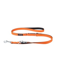 Поводок для собак регулируемый Twist 6in1 S 100 200х1 см оранжевый Amiplay