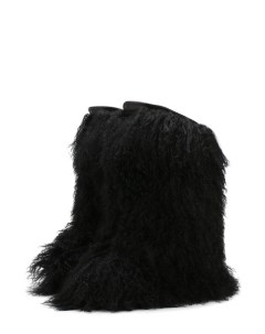 Сапоги Furry с отделкой из овчины Saint laurent