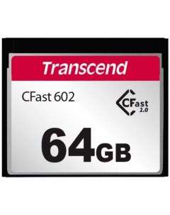 Промышленная карта памяти CFast 2 0 64GB TS64GCFX602 CFX602 SATA 6Gb s MLC 500 350MB s Transcend