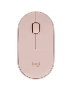 Мышь Wireless Pebble M350 910 005575 розовая оптическая 1000dpi 2 4GHz USB ресивер бесшумная под обе Logitech