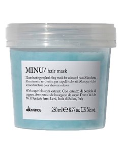 Восстанавливающая маска для окрашенных волос Minu Hair Mask Маска 250мл Davines