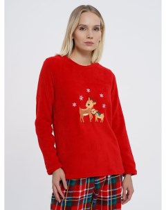 Новогодняя плюшевая пижама с оленями Твое