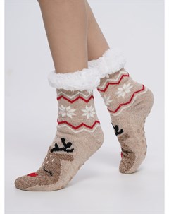 Новогодние теплые носки с орнаментом Твое