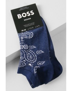 Носки укороченные с принтом Boss