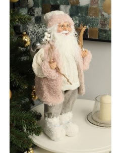 Дед Мороз с лыжами и подарками 45 см Maxitoys luxury