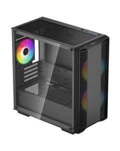 Корпус CC360 ARGB mATX Midi Tower RGB подсветка черный без БП CC360 ARGB Deepcool