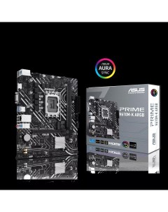 Материнская плата PRIME H610M K ARGB Socket1700 Intel H610 2xDDR5 DIMM PCI Ex16 4SATA3 7 1 ch GLAN 4 Asus