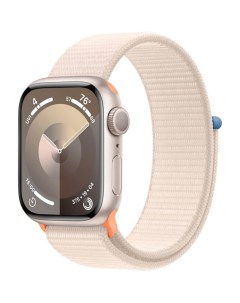 Смарт часы Watch Series 9 41 мм сияющая звезда плетёный ремешок Apple