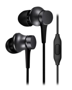 Наушники проводные Mi Piston Fresh In Ear Headphones Basic с микрофоном HSEJ03JY черные Xiaomi