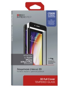 Защитное стекло для Apple iPhone 7 Plus 8 Plus White IS TG IPH8P3DWH UA3B201 Interstep