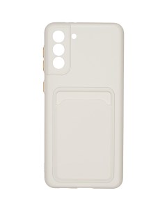 Чехол для Samsung Galaxy S21 Plus Card white Carmega