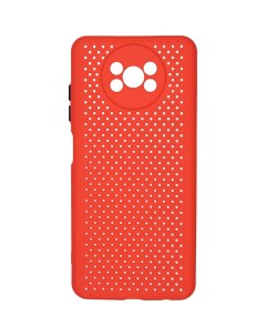 Чехол для Xiaomi POCO X3 NFC DOT red Carmega
