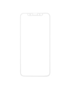 Защитное стекло для смартфона для iPhone X XS Full Screen TG White Matte Red line