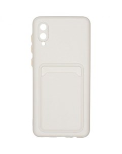 Чехол для Samsung Galaxy A02S Card White Carmega