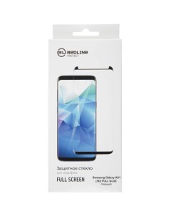 Защитное стекло для смартфона для Samsung Galaxy A01 FScreen 3D TG FG Black Red line