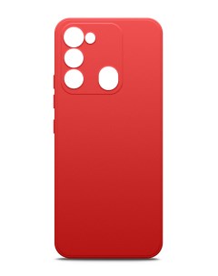Чехол Ultimate для Tecno Spark 8c силиконовый красный Red line
