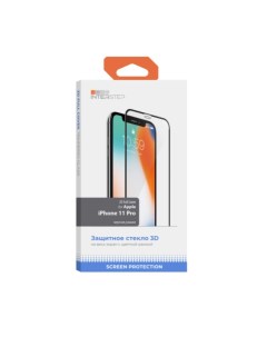 Защитное стекло Full Cover для iPhone 5 8 2019 Black Interstep