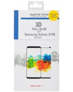 Защитное стекло для Samsung Galaxy S10e Black Frame Red line