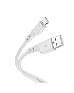 USB Кабель Type C X97 1м силиконовый светло серый Hoco
