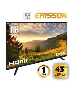 Телевизор D LED Slim 43FLES801T2 43 109см FHD Erisson