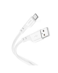 USB Кабель Type C X97 1м силиконовый белый Hoco