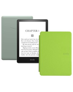 Электронная книга Kindle PaperWhite 2021 16Gb SO Agave Green с обложкой Green Amazon