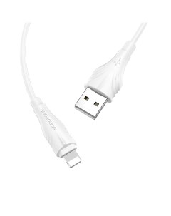 Кабель BX18 Optimal USB Lightning 3 м белый Borofone